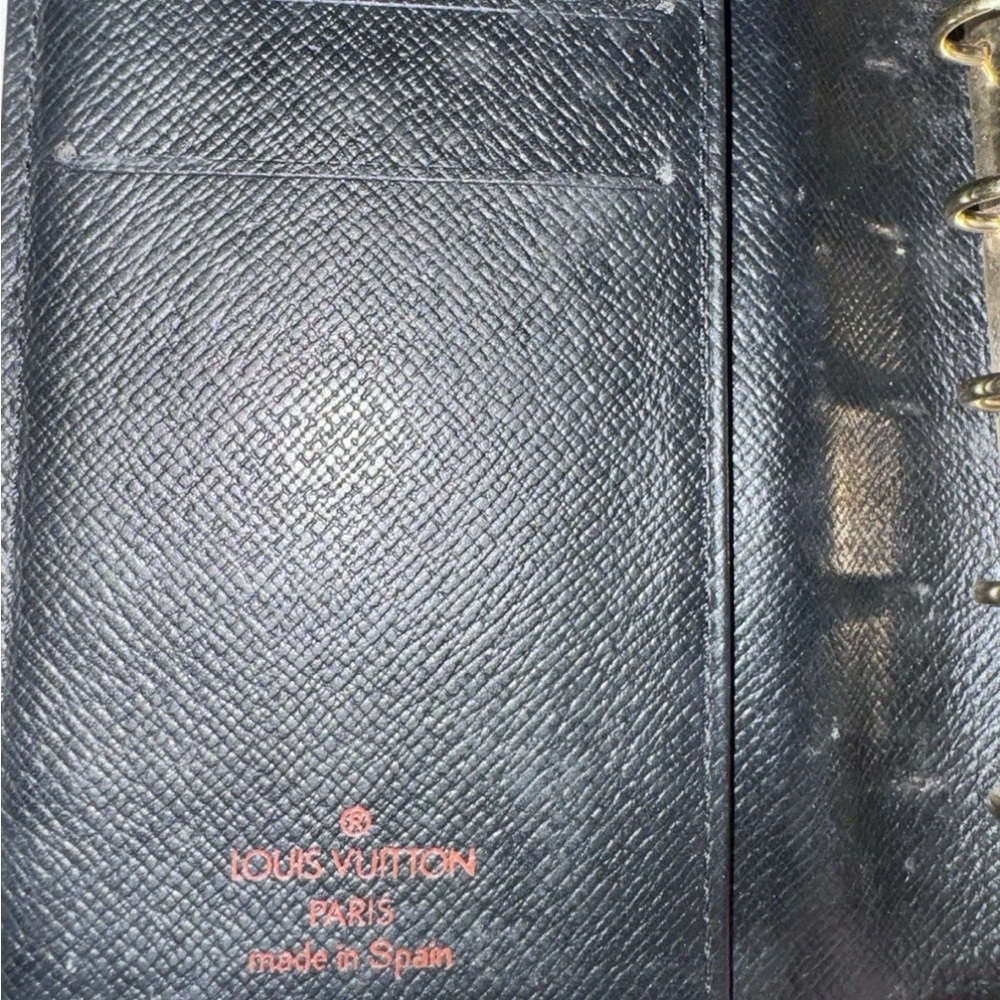 Louis Vuitton Black Textured Wallet